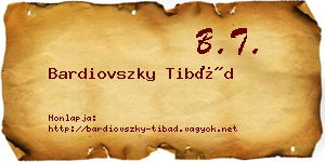 Bardiovszky Tibád névjegykártya
